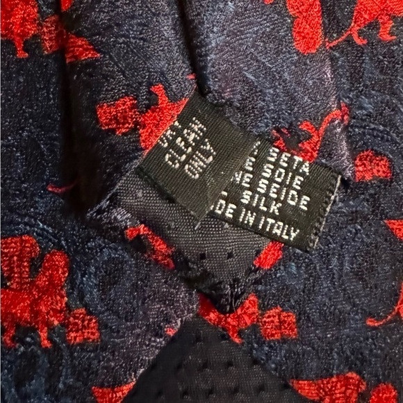 🍁SALE🍁VENEZIA by Italy 100% Silk Blue Necktie Dry Clean - Picture 8 of 11